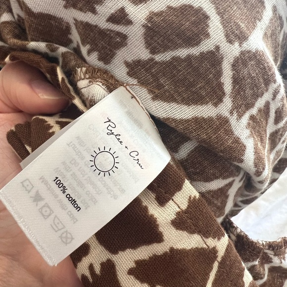 Rylee + Cru animal print dress NWT. Giraffe spots - Picture 8 of 8